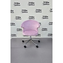 Tiliaoffice Coket Ofis Çalışma Koltuğu - Krom Konik Sabit Ayak V4
