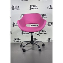 Tiliaoffice Monaco Ofis Çalışma Koltuğu - Krom Yonca Tekerlekli Ayak V9
