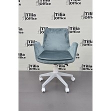 Tiliaoffice Maki Çocuk Çalışma Koltuğu - Beyaz | Beyaz Ayak V2