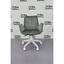 Tiliaoffice Maki Çocuk Çalışma Koltuğu - Beyaz | Beyaz Ayak V3