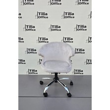 Tiliaoffice Coket Ofis Çalışma Koltuğu - Krom Yonca Sabit Ayak V3