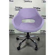 Tiliaoffice Monaco Ofis Çalışma Koltuğu - Krom Yonca Tekerlekli Ayak V3