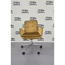 Tiliaoffice Maki Çocuk Çalışma Koltuğu - Krom Konik Sabit Ayak V6