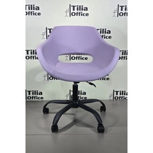 Tiliaoffice Monaco Ofis Çalışma Koltuğu - Siyah | Siyah Yonca Tekerlekli Ayak V2