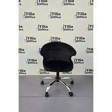 Tiliaoffice Coket Ofis Çalışma Koltuğu - Krom Yonca Sabit Ayak V2