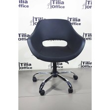 Tiliaoffice Monaco Ofis Çalışma Koltuğu - Krom Yonca Tekerlekli Ayak