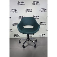Tiliaoffice Monaco Ofis Çalışma Koltuğu - Krom Yonca Tekerlekli Ayak V5