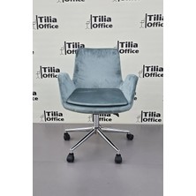 Tiliaoffice Maki Çocuk Çalışma Koltuğu - Krom Konik Sabit Ayak V3