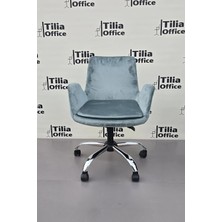 Tiliaoffice Maki Çocuk Çalışma Koltuğu - Krom Yonca Sabit Ayak V4