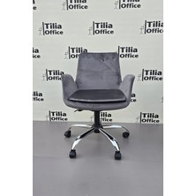 Tiliaoffice Maki Çocuk Çalışma Koltuğu - Krom Yonca Sabit Ayak
