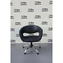 Tiliaoffice Flora Ofis Bekleme Koltuğu - Krom Yonca Sabit Ayak