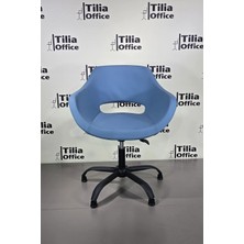 Tiliaoffice Monaco Kuaför Çalışma Koltuğu - Siyah | Siyah Yonca Sabit Ayak V5