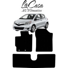 Gian Fabio Falleri Lacasa Toyoto Yaris 2013 ve Sonrası Uyumlu Halı-Velur Paspas (Kaymaz Taban ve Klipsli )