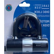 MarkEntegra 14MM Çelik Motosiklet ve Bisiklet Için Su Geçirmez Disk Kilidi, 4 Anahtar ile