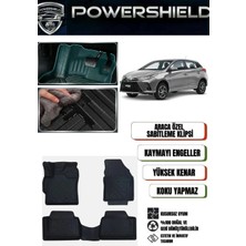 POWERSHIELD Toyota Yaris 2020 ve Sonrası Uyumlu Araca Özel Premium 5D Havuzlu Oto Paspas Takımı