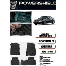 Guartly POWERSHIELD Honda Civic 2021 ve Sonrası Uyumlu Araca Özel Premium 5D Havuzlu Oto Paspas Takımı