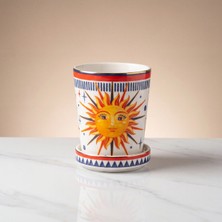 Baci Milano Dolce Vita Sun Kapaklı Kupa 9 cm Porselen