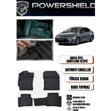 POWERSHIELD Toyota Corolla Hybrid 2019 ve Sonrası Uyumlu Araca Özel Premium 5D Havuzlu Oto Paspas Takımı