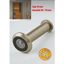 Door ZP06 Çelik Kapı Dürbünü Saten 50-75 mm Ayarlanabilir Çap 14 mm Kapı Dürbünü