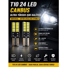 Kuzey Aksesuar T10 24 LED Beyaz Canbus Lı Ultra Yüksek Işık Kalitesi Üniversal