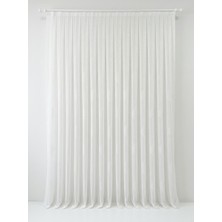 Demor Home Soft Bambu  Görünümlü 1'e 3 Sık Pile Bambu Tül Perde Premium Seri