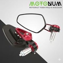 MOTONUM Bajaj Pulsar As 150 Cnc Gidon Ayna-Kırmızı DETAYLI-MA00921