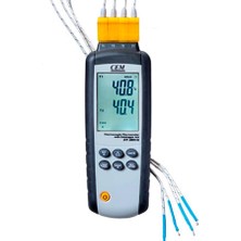 Cem DT-3891G 4 Kanallı Termokupl Sıcaklık Data Logger