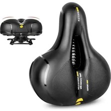 Universal Bisiklet Selesi Yaylı Yumuşak Jel Takviyeli - Su Geçirmez ve Hava Kanallı Ergonomik Sele Sarı