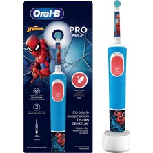 Oral-B Oral B D100 Pro Çocuk Spiderman Şarj Edilebilir Diş Fırçası (3 Adet)