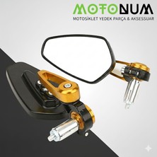 MOTONUM Brixton Cromwell 250 Cnc Gidon Ayna-Sarı DETAYLI-MA00670
