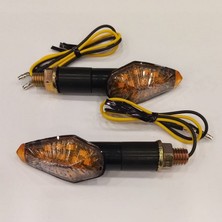 Moto Ulusoy LED Sinyal Takımı Sarı Işık Takımı Siyah E Belgeli 1038