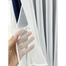 Favolli Premium Bambu Tül Perde 1'e 3 Sık Pile Otel Şıklığında Dolgun Görünüm