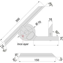 Insize 2372-360 Universal Açı Ölçer