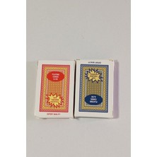 Depo Trend 2'li Set Ihraç Kalite Oyun Kağıdı (Iskambil Destesi) - Mavi & Kırmızı - Tatil ve Ev Için