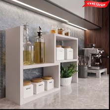 PlatinReyon Ayarlanabilir Tezgah Üstü Raf Mutfak Organizer /çok Amaçlı Düzenleyici/yer Tasarrufu Sağlayan Raf