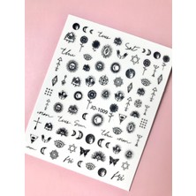 Aba Nails Gotik Dizayn Tırnak Sticker Tırnak Etiketi Nail Art JO-1009