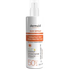 Dermokil Çok Yönlü Yüksek Koruyucu Güneş Spreyi Spf 50+ 200 ml  2 Adet