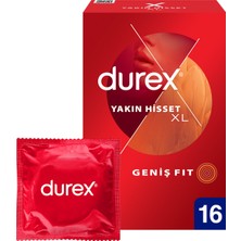 Durex Yakın Hisset Xl Prezervatif 16'lı 2 Adet