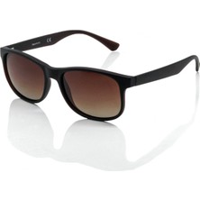 Le Miel Eyewear Mat Kahverengi Polarized Degrade Camlı Unisex Güneş Gözlüğü