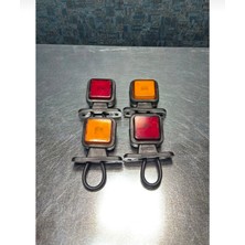 Kuzey Aksesuar Kare Neon Takoz LED Sarı Kırmızı 12-24V Uyumlu Yüksek Işık Gücü Su Geçirmez Dayanıklı Tır Kamyon