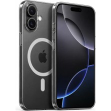 Yağızgil iPhone 16 MagSafe Uyumlu Şeffaf Kılıf + Privacy 9H Kırılmaz Cam 2’li Tam Koruma Seti
