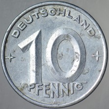Banknoting Doğu Almanya 10 Pfennıg 1948 A. Ddr.