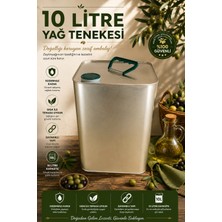 Gardenonya 10 Litre Yağ Tenekesi Gold Zeytin Yağı Tenekesi 20 Adet