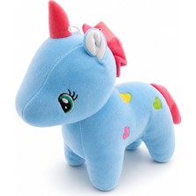 InTrio 26 cm Sevimli Unicorn Pony Peluş Oyuncak Pastel Renkli Yumuşak Oyuncak