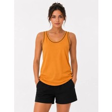 Biçomi Bicomi Akıllı Nem Yönetimli Comfort-Fit Bisiklet Yaka Sporcu Atleti – Yazlık Hardal Comfort Series
