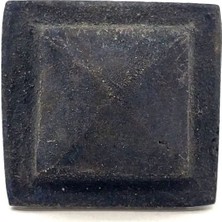 Asil Acar Home Antika Tarz Dekoratif Pirinç Flanşlı Piramit Kabara - 29 Mm, Oksit
