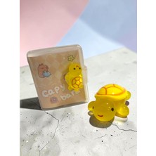 Limmy Mini Anahtarlıklı Not Defteri (5x4 Cm) ve Sevimli Kaplumbağa Figür (5x4 Cm) - Sarı
