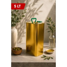 Gardenonya 5 Litre Yağ Tenekesi Gold Zeytin Yağı Tenekesi 5 Adet