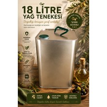 Gardenonya 18 Litre Yağ Tenekesi Gold Zeytin Yağı Tenekesi 1 Adet