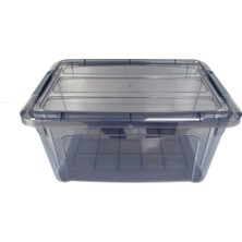 Evmoni Kilitli Saklama Kabı 14 x 29 x 19 cm 5.7 Litre 5 Adet
